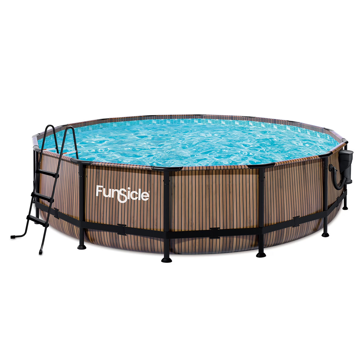 Funsicle 14ft Round Oasis Above Ground Pool with SkimmerPlus Filter Pump, Age 6 & up