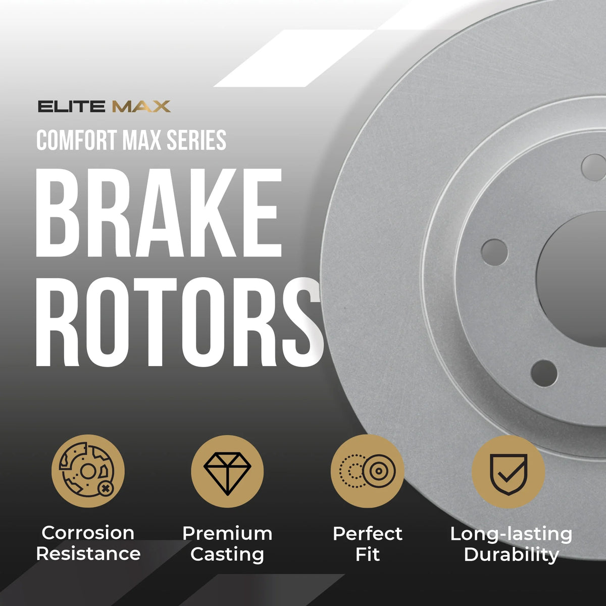 Max Advanced Brakes - Brake Kit for 2006-2011 2012 2013-2018 Dodge Ram 1500 5 Lug 2007-2009 Dodge Durango Front Replacement Cross Drilled Disc Brake Rotors and Ceramic Brake Pads