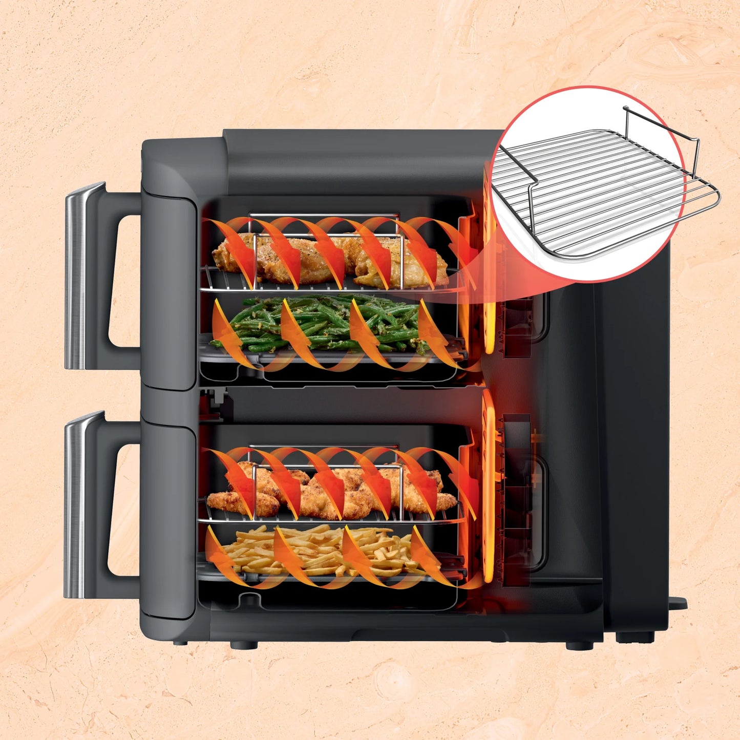 Ninja DoubleStack XL 10 QT 2-Basket Air Fryer
