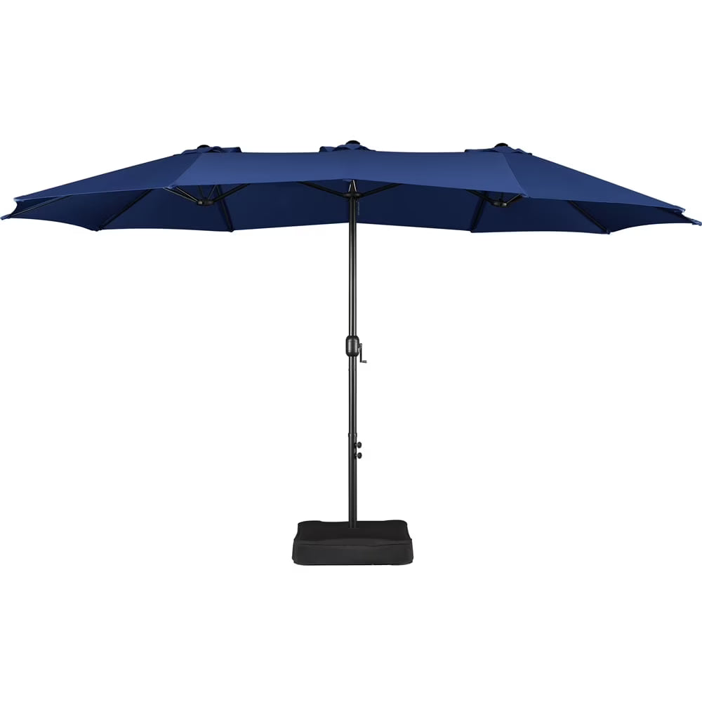 Topeakmart 13ft Patio Parasol Canopy with Crank, Tan