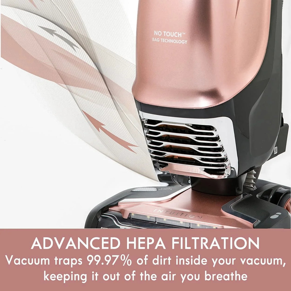 Kenmore BU4050 Intuition Bagged Upright Vacuum Cleaner for Carpet, Hard Floor, Rose Gold