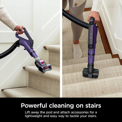 Restored Shark POWERDETECT Upright Vacuum Cleaner with HEPA Filter, Heavy Duty,Powerful Suction for Pet Hair Pickup, DuoClean, Ideal for Carpets & Hardfloors, AZ4002 (Certified)(Refurbished)