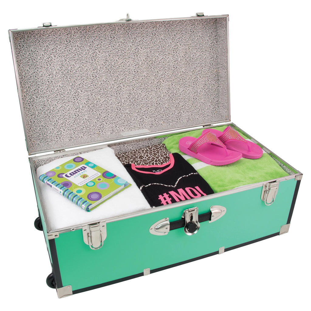 Seward Explorer 30" Trunk with Wheels & Lock, Teal