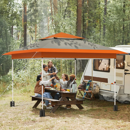 Pirecart 12' x 12' Pop-up Canopy Tent Waterproof Outdoor Gazebo Shelter with Wheeled Bag, Instand Canopy , White