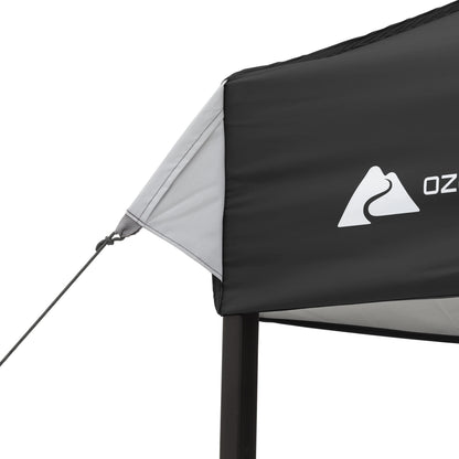 Ozark Trail 10x10 Instant Pop Up Canopy Tent with Simple Push Setup �?Straight Leg Pop-Up Tent for Tailgating, Camping & Events, White