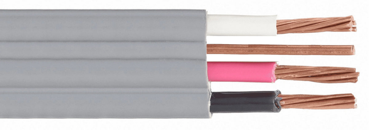 100' 8/3 UF-B Wire Copper Underground Feeder Cable With Ground Gray 600V