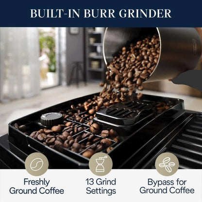 De'Longhi Magnifica Start Fully Automatic Espresso Machine with Automatic Milk Frother - Silver