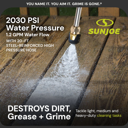 Sun Joe Electric Pressure Washer with Wheels and 3 Pack Pressure Washer Cleaner
