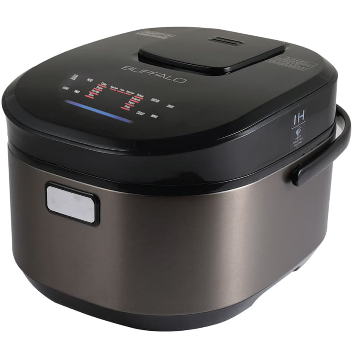 Buffalo White IH SMART COOKER, Rice Cooker and Warmer, 1 L, 5 cups of rice, Non-Coating inner pot, Efficient, Multiple function, Induction Heating (5 cups)