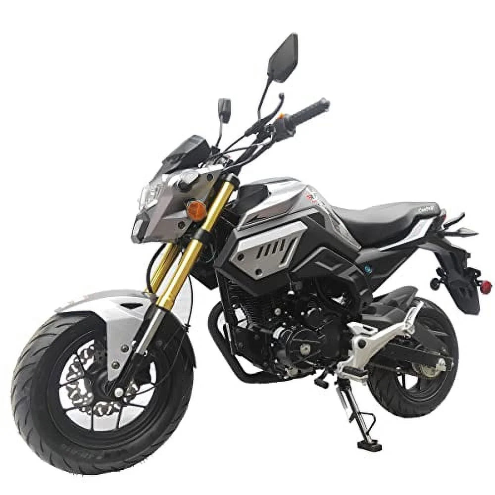 X-Pro Brand New 150cc Gas Motorcycle with 5-Speed Manual Transmission Electric/Kick Start 12" Wheels