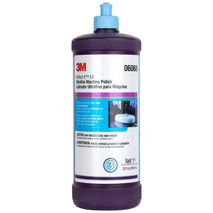 3M Perfect It Buffing And Polishing Kit 36060 06094 06068 3M Rubbing Compound, Machine Polish, Ultrafine Polish Buffing Compound, Car Polishing Kit Bundled With Kangaroobands Microfiber Cloth
