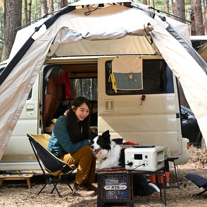 ALLPOWERS Beige R600 Portable Power Station 600W, 299Wh LiFePO4 Battery, Wireless Charging, Solar Generator Charger for Camping, Home Backup, Emergency, off-Grid, Power Outage
