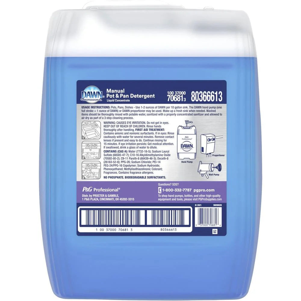 Dawn Professional Manual Pot/Pan Dish Detergent, Original Scent, Five Gallon Cube