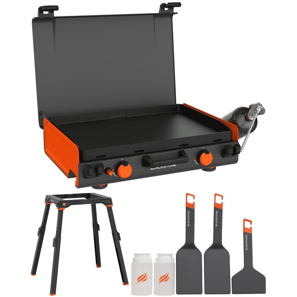 Blackstone Adventure Ready 20��x14�� 2-Burner Propane Camping Griddle with Latching Hood and Handle