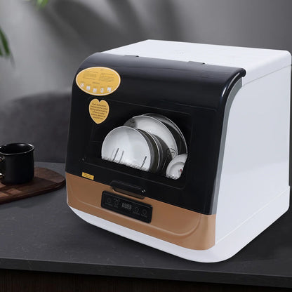 Autrinix Portable Dishwasher with 99.9% Sterilization, 3 Wash Modes & Water-saving Function, Compact Design, Perfect for Apartments & Small Kitchens
