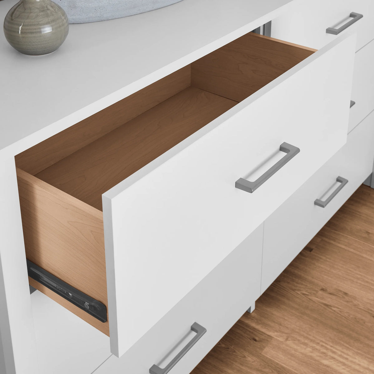 Mainstays Hillside 6-Drawer Dresser, Soft White Finish