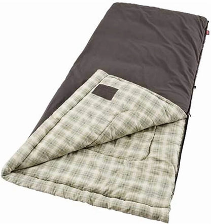 Heritage Big & Tall 10°F Flannel Sleeping Bag, XL Sleeping Bag Fits Adults up to 6ft 7in Tall, Machine Washable, Great for Camping, Hunting, Guests, & More