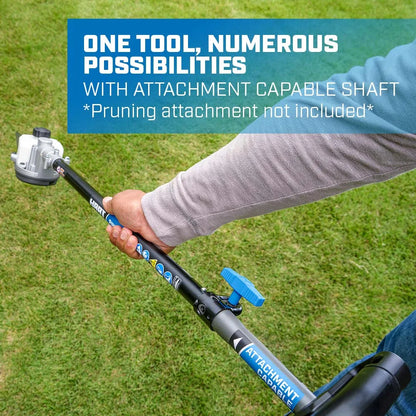 HART 40-Volt Cordless Attachment Capable 15-inch String Trimmer Kit, (1) 4.0Ah Lithium-Ion Battery