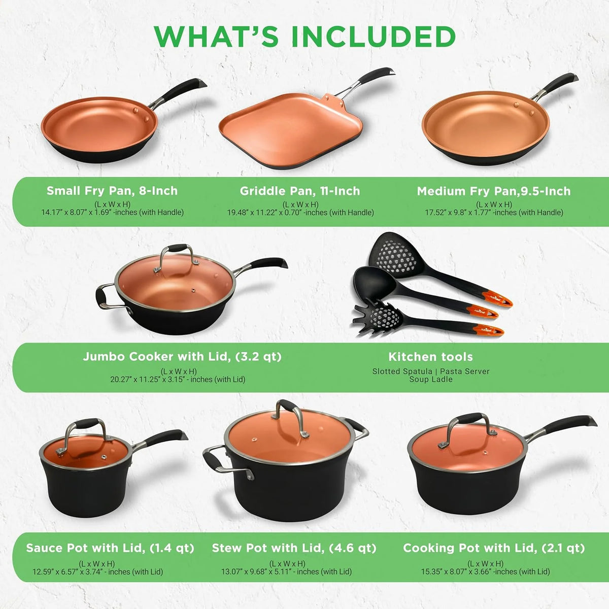 54-Piece Kitchen Cookware Set �C Complete Non-Stick Ceramic Pots and Pans Set with Utensils, Bakeware, and Knife Set, Gas, Electric & Induction Compatible, Blush Pink Kitchen Essentials