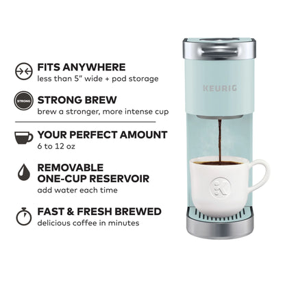 Keurig K-Mini Plus Single Serve K-Cup Pod Coffee Maker, Dusty Rose