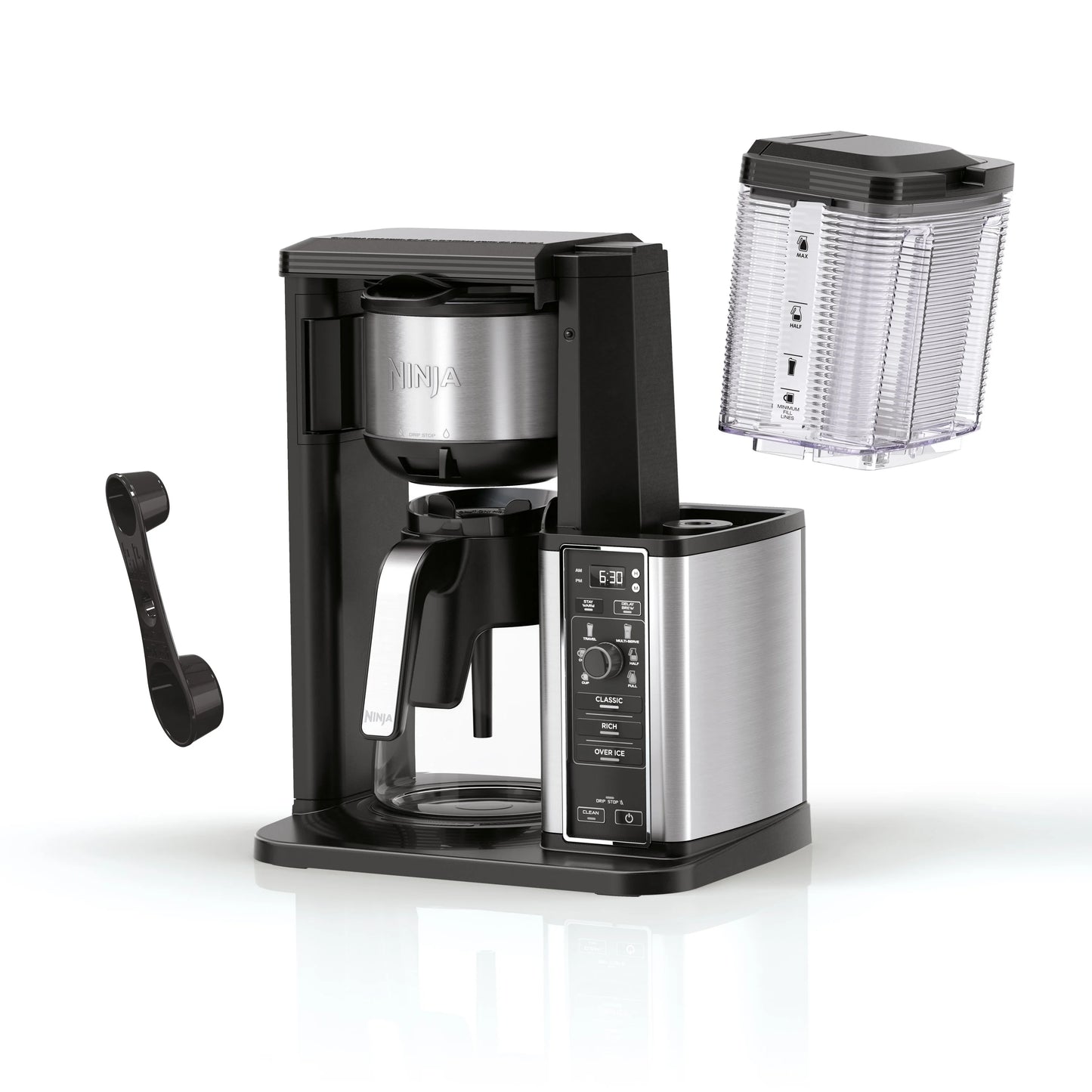 Ninja Hot & Iced Coffee Maker, Single Serve to 10 Cup Carafe, Drip, Rapid Cold Brew, CM360 Black