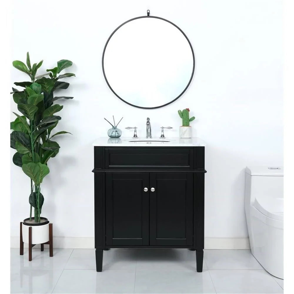 Elegant Kitchen and Bath 30 inch Single bathroom vanity in Grey