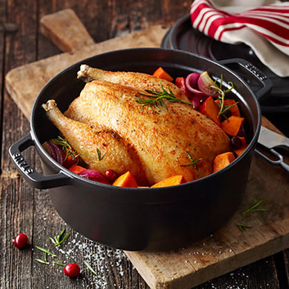 Staub Cast Iron 2.75-qt Round Cocotte - Basil