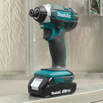 Makita 18V Lithium-Ion Cordless Power Tool Set, 1.5Ah, 2 Pack