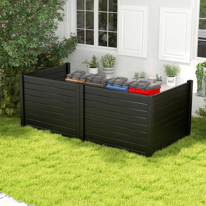 Costway 48"L x 37.5"H Air Conditioner Fence with 3 Ground Stakes
