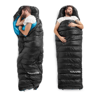 Naturehike Ultralight White Goose Down Sleeping Bag 750/550 Fill Power with Compression Sack