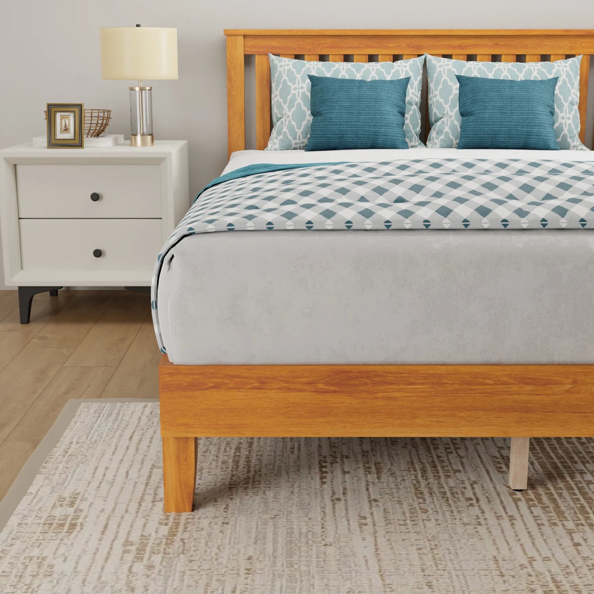 YRLLENSDAN Adult 37 Inches Bed Frames with Headboard, Twin