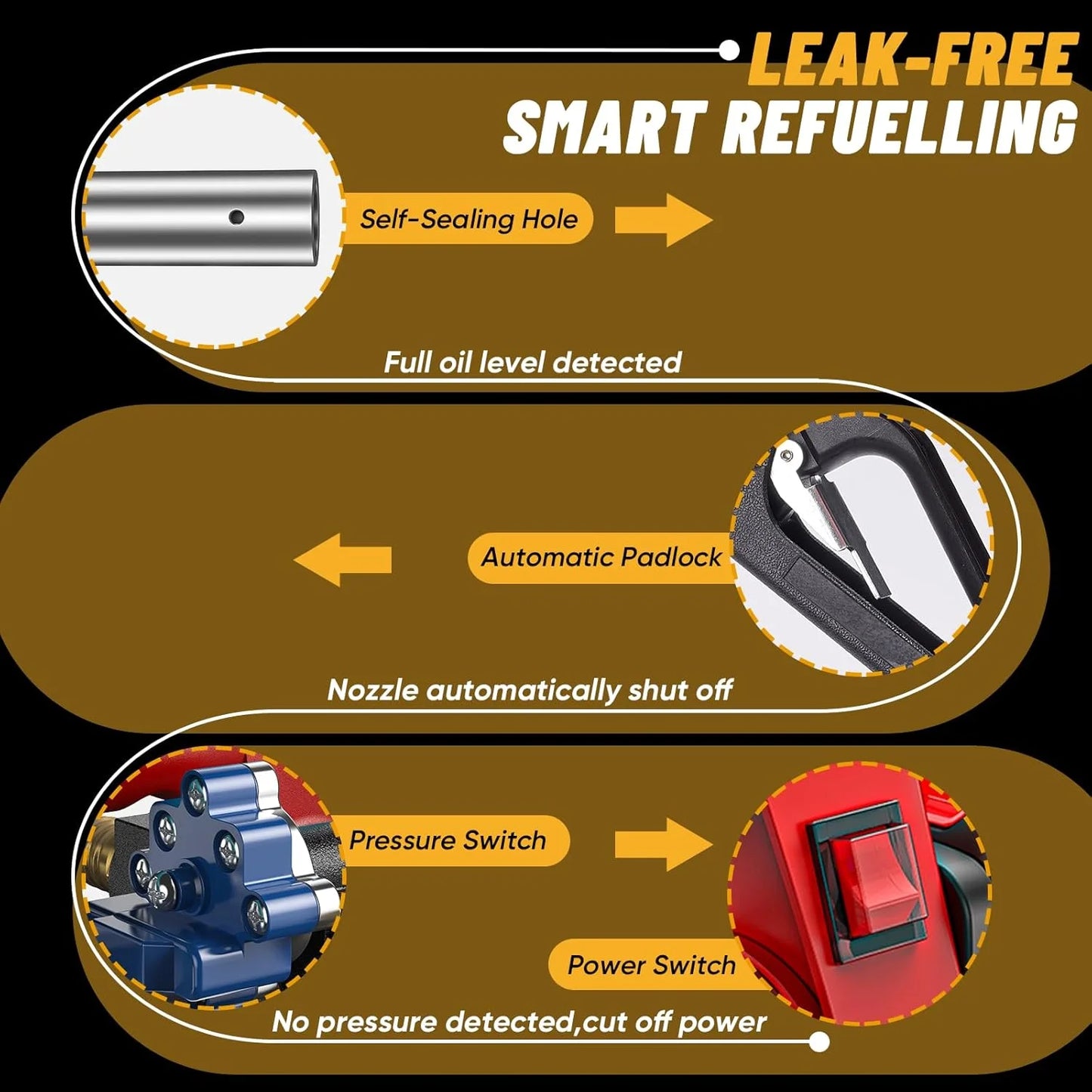 TaskStar 260W Fuel Transfer Pump Battery Powered, 12GPM Electric Pump Kit with 21V 4.0Ah Battery & Charger, Portable Cordless Pump with Auto-off Nozzle & 2x 6.6FT Hoses Diesel Kerosene Transfer Pump
