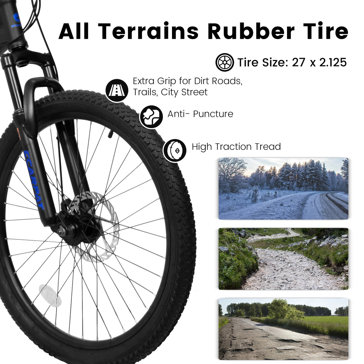 27.5 inch Full Suspension Mountain Bike, Front and Rear Dual Shock Absorbers, Mechanical Disc Brakes, 21-Speed, Suitable for Men and Women, Ideal for Travel and Fitness Enthusiasts