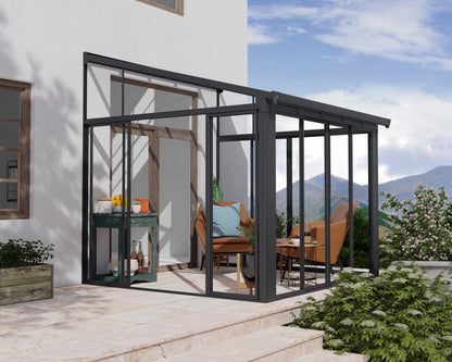 Palram - Canopia SanRemo 10' x 14' Patio Enclosure - Gray/Clear