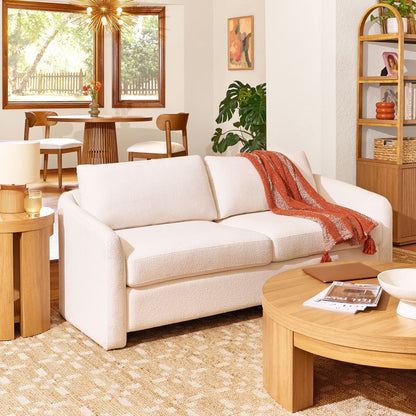 Beautiful Drew 72.2" Sofa by Drew Barrymore for Adults, Striped Linen