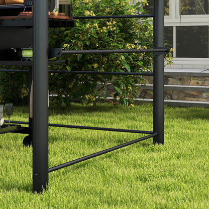 Outsunny 8' x 5' Grill Gazebo Shelter with Vented PC Roof, Side Shleves