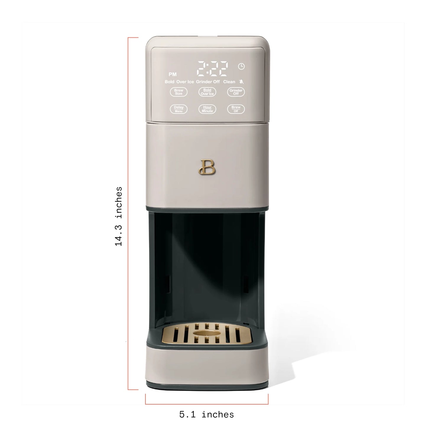 Beautiful Perfect Grind�?Programmable Single Serve Coffee Maker, White Icing by Drew Barrymore