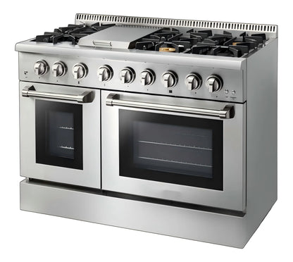 36 In. 6.0 Cu. Ft. Gas Freestanding Range with 6 Sealed Burners Gas Cooktop, Cast Iron Grates and Primary Convection Oven In Stainless Steel
