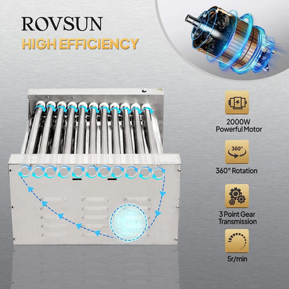 ROVSUN 1050 W 18 Hot Dog Capacity Commercial Hot Dog Roller Grill