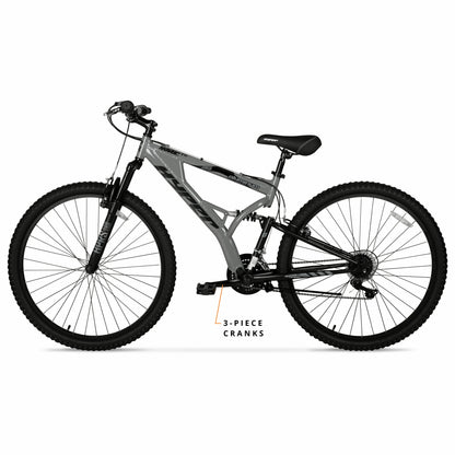 Hyper Bicycles 29" Men's Havoc Mountain Bike, Gray