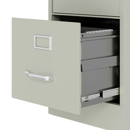 Hirsh 22" Deep 3 Drawer Letter Width Vertical File Cabinet, Commercial Grade, Gray