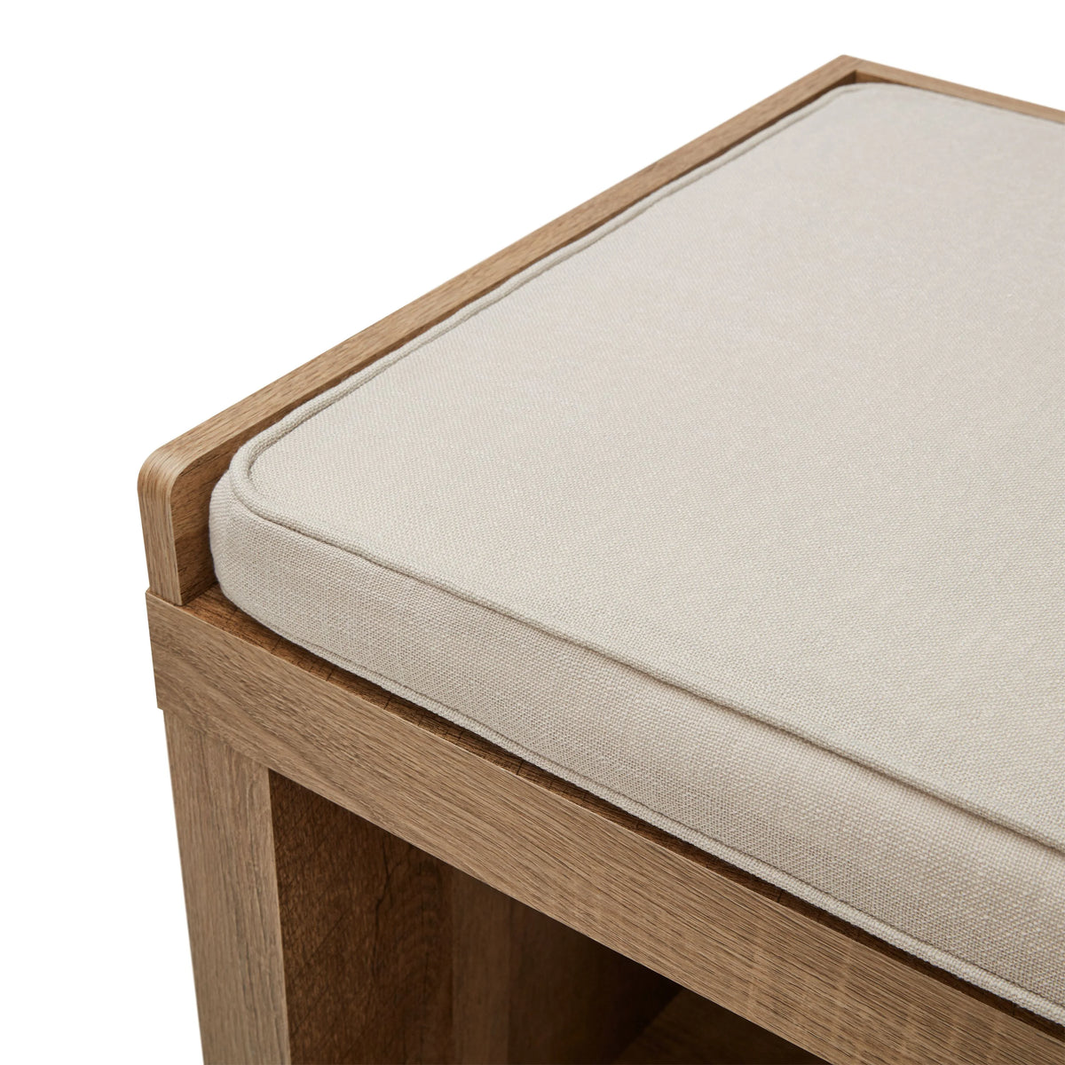 Better Homes & Gardens 4-Cube Shoe Storage 58.39" Bench, Weathered