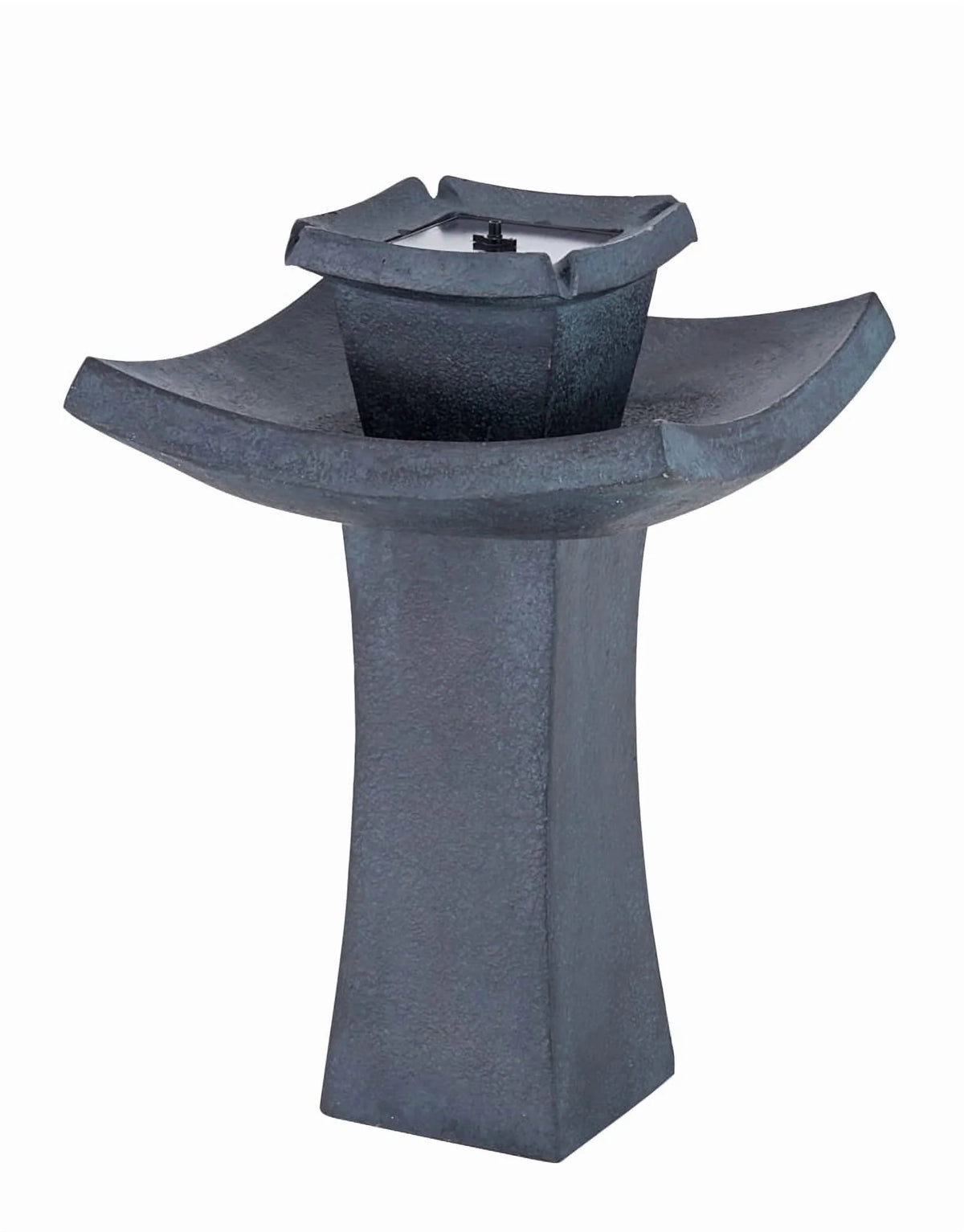 Smart Solar 34252RM1 Mahayana 2-Tier Solar-on-Demand Fountain- Iron