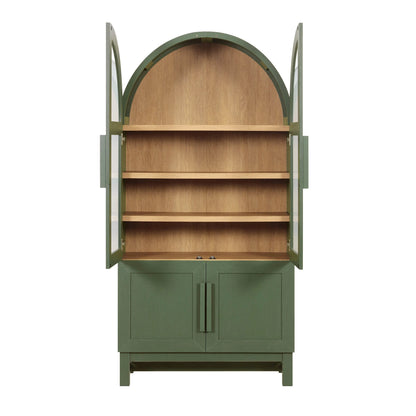 Better Homes & Gardens Juliet Kitchen Rounded Arch Cabinet, Rich Black