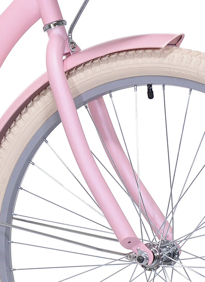 26 In. Charleston Ladies Cruiser Bike, Pink
