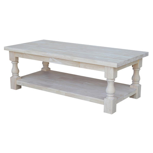 Tuscan Coffee Table  Unfinished
