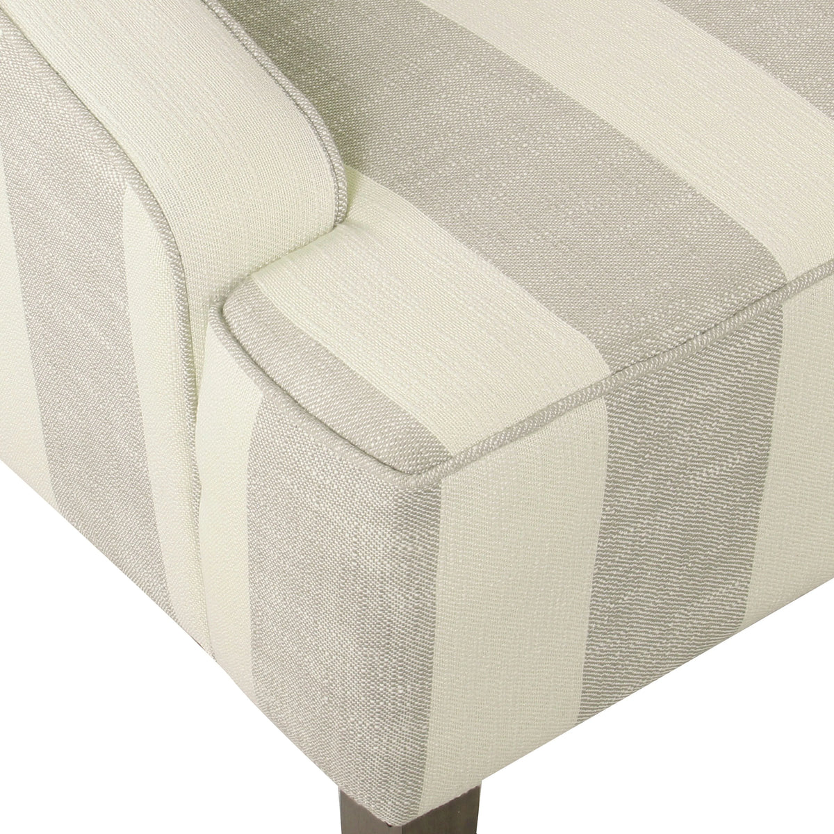 HomePop Classic Swoop Accent Chair - Blue and White Damask