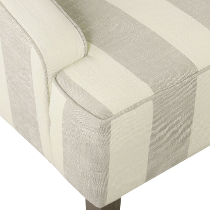 HomePop Classic Swoop Accent Chair - Blue and White Damask