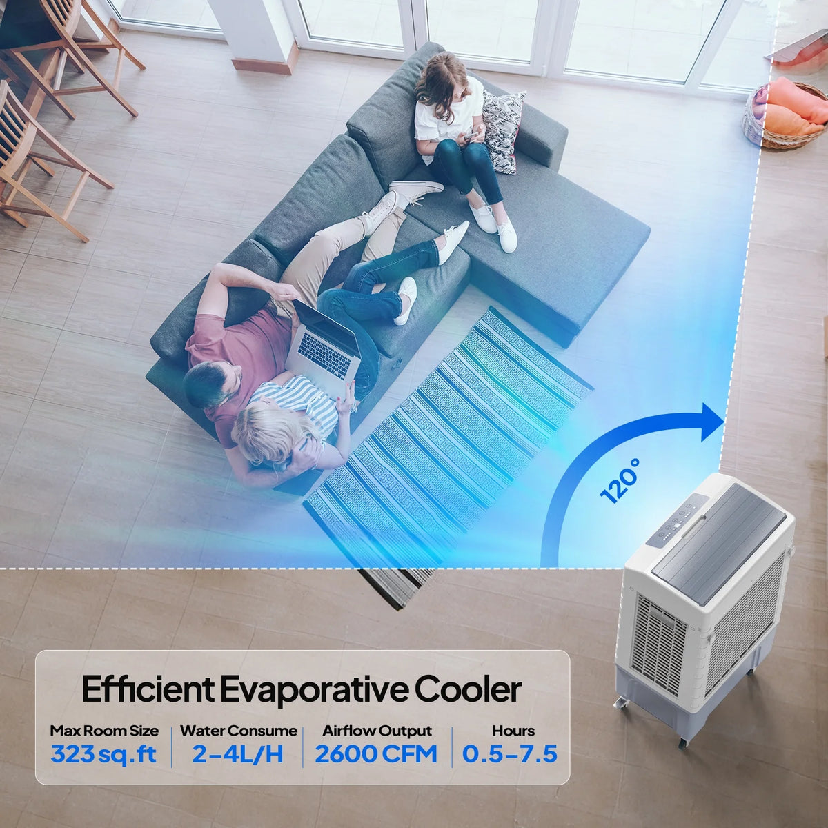 ROVSUN Portable Air Conditioners, White