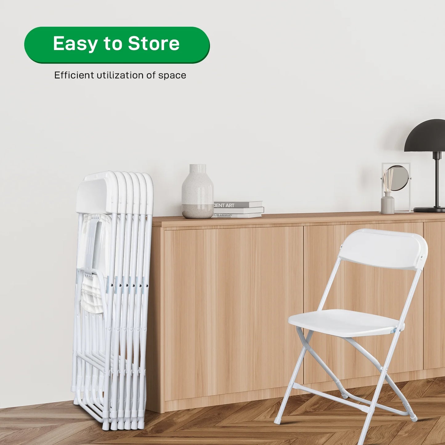 Ktaxon 10 Pack Commercial Plastic Folding Chairs Stackable Wedding Party Chairs Portable Chairs for Outdoor White